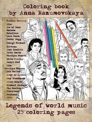 cover image of Legends of world music. Coloring book